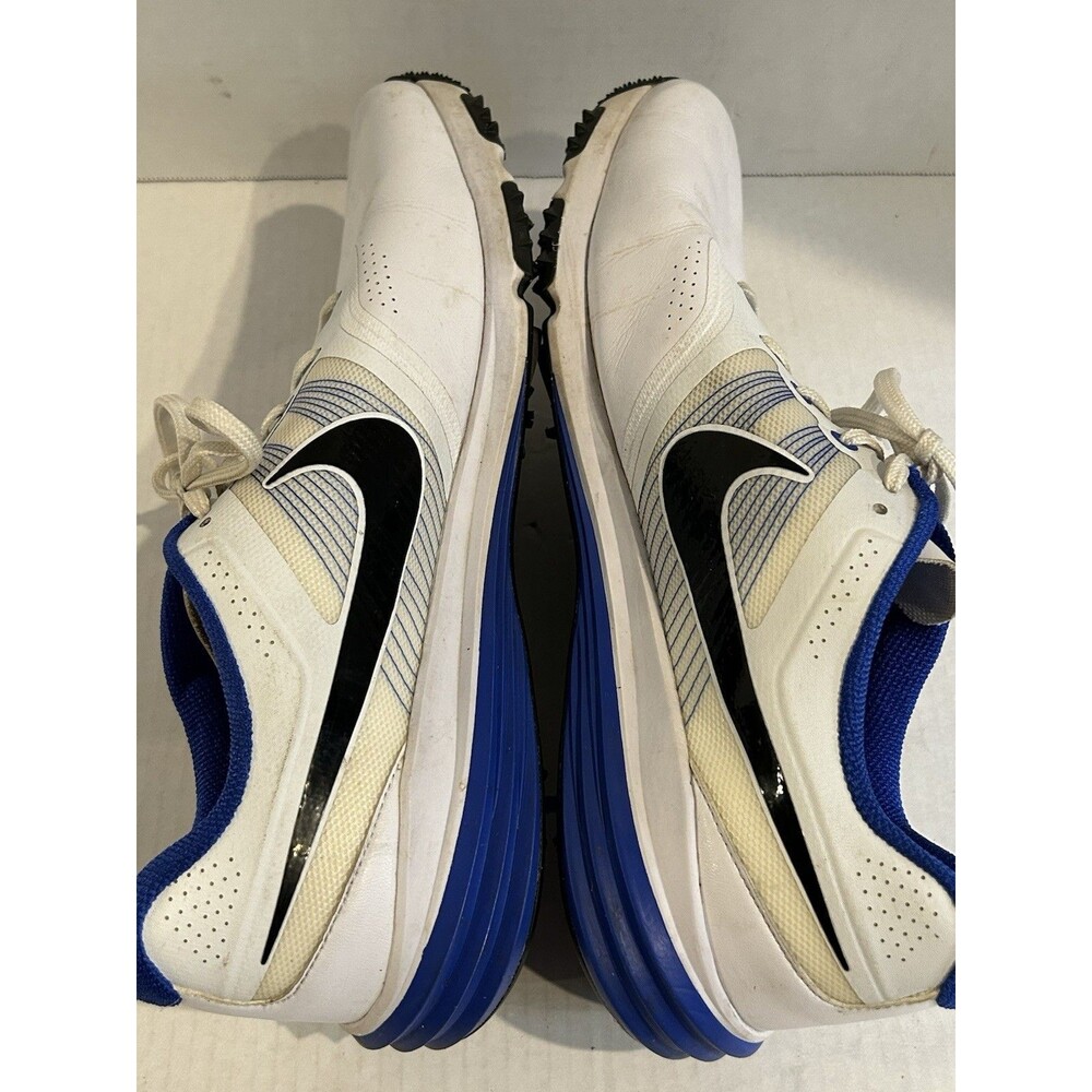 Nike Lunar Command Flywire Golf Shoes Soft Spike Sneakers 704428-101 Men’s 13W - Picture 4 of 8